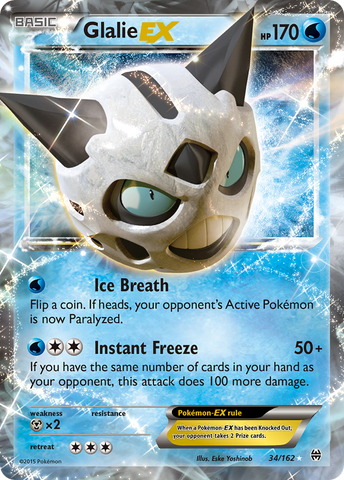 Glalie EX (34/162) [XY: BREAKthrough] - The Mythic Store | 24h Order Processing