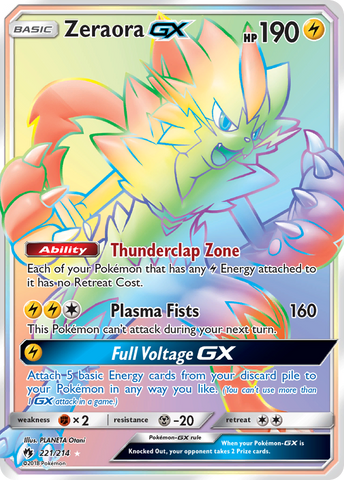 Zeraora GX (221/214) [Sun & Moon: Lost Thunder] - The Mythic Store | 24h Order Processing