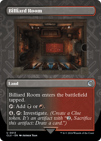 Billiard Room (Borderless) [Ravnica: Clue Edition] - The Mythic Store | 24h Order Processing