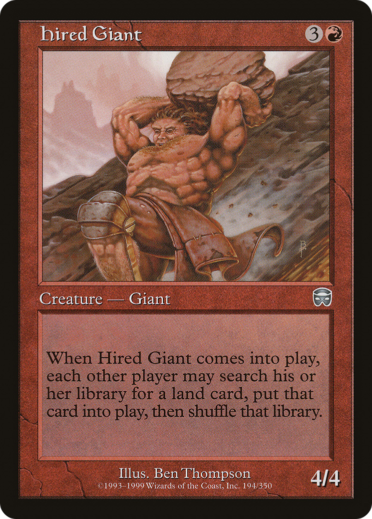 Hired Giant [Mercadian Masques] - The Mythic Store | 24h Order Processing
