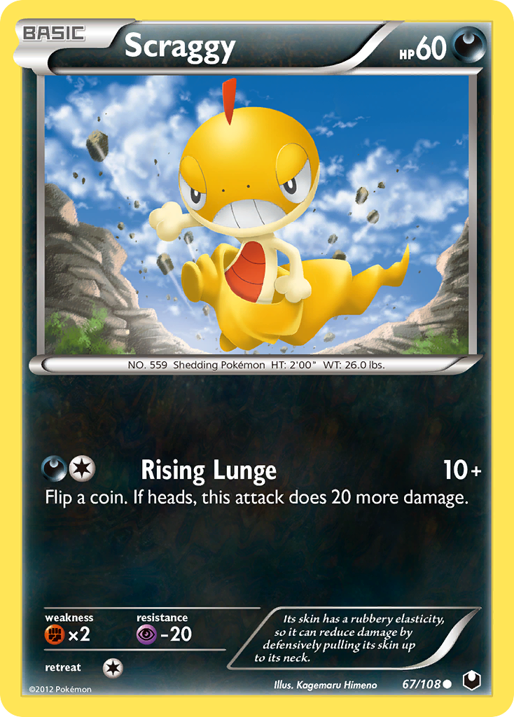 Scraggy (67/108) [Black & White: Dark Explorers] - The Mythic Store | 24h Order Processing