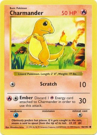 Charmander (46/102) [Base Set Shadowless Unlimited] - The Mythic Store | 24h Order Processing