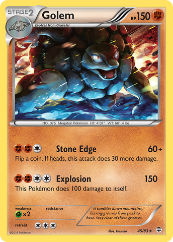 Golem (45/83) [XY: Generations] - The Mythic Store | 24h Order Processing