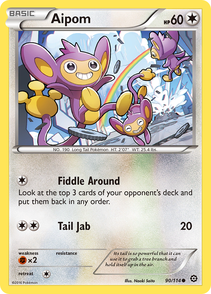 Aipom (90/114) [XY: Steam Siege] - The Mythic Store | 24h Order Processing