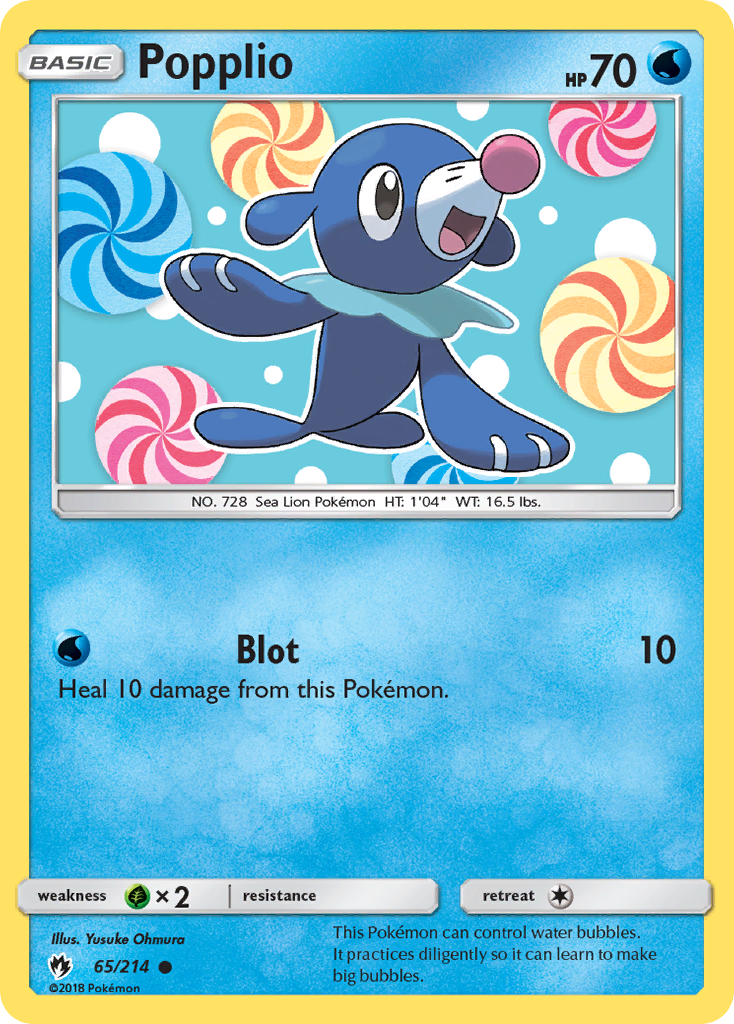 Popplio (65/214) [Sun & Moon: Lost Thunder] - The Mythic Store | 24h Order Processing