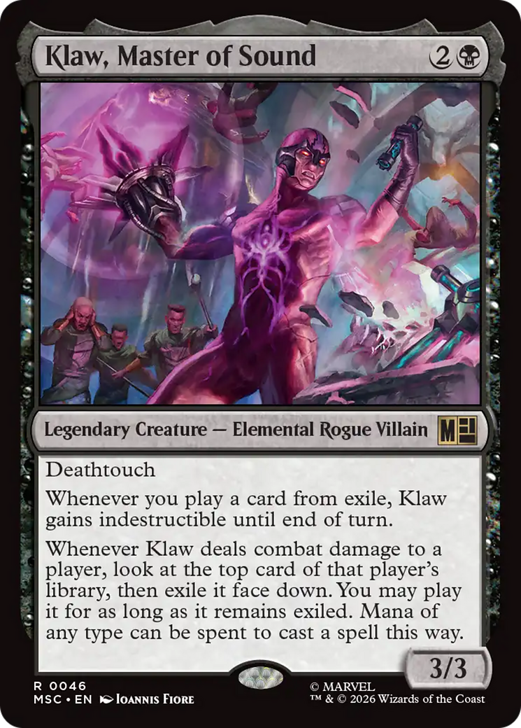 Klaw, Master of Sound (Surge Foil) [Marvel Super Heroes Commander] - The Mythic Store | 24h Order Processing
