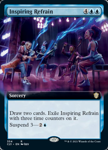 Inspiring Refrain (Extended Art) [Commander 2021] - The Mythic Store | 24h Order Processing