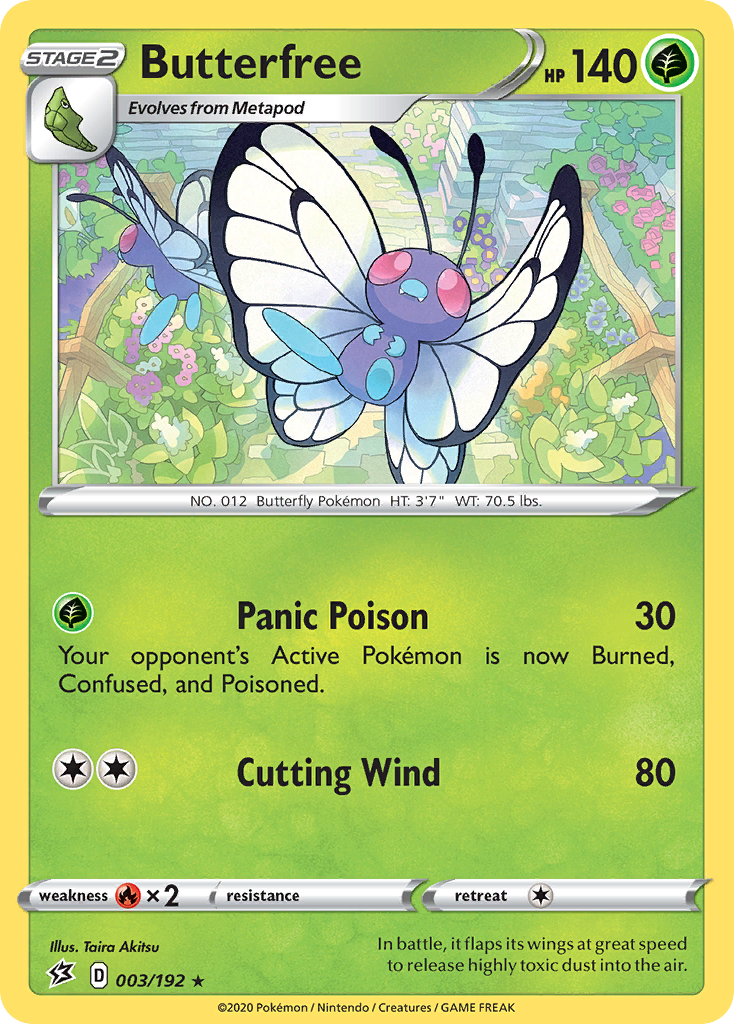 Butterfree (003/192) [Sword & Shield: Rebel Clash] - The Mythic Store | 24h Order Processing