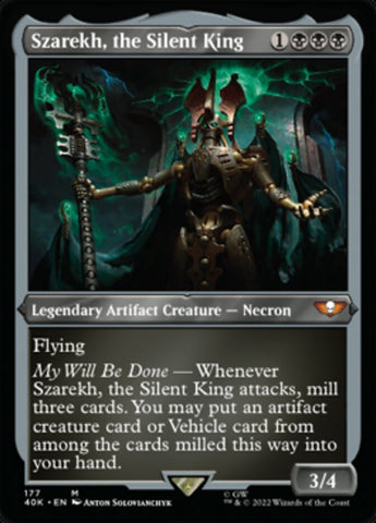 Szarekh, the Silent King (Display Commander) (Surge Foil) [Warhammer 40,000] - The Mythic Store | 24h Order Processing
