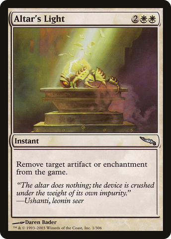 Altar's Light [Mirrodin] - The Mythic Store | 24h Order Processing