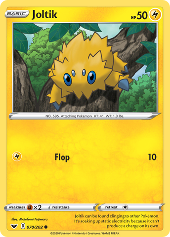 Joltik (070/202) [Sword & Shield: Base Set] - The Mythic Store | 24h Order Processing