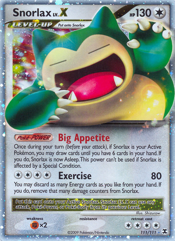 Snorlax LV.X (111/111) [Platinum: Rising Rivals] - The Mythic Store | 24h Order Processing