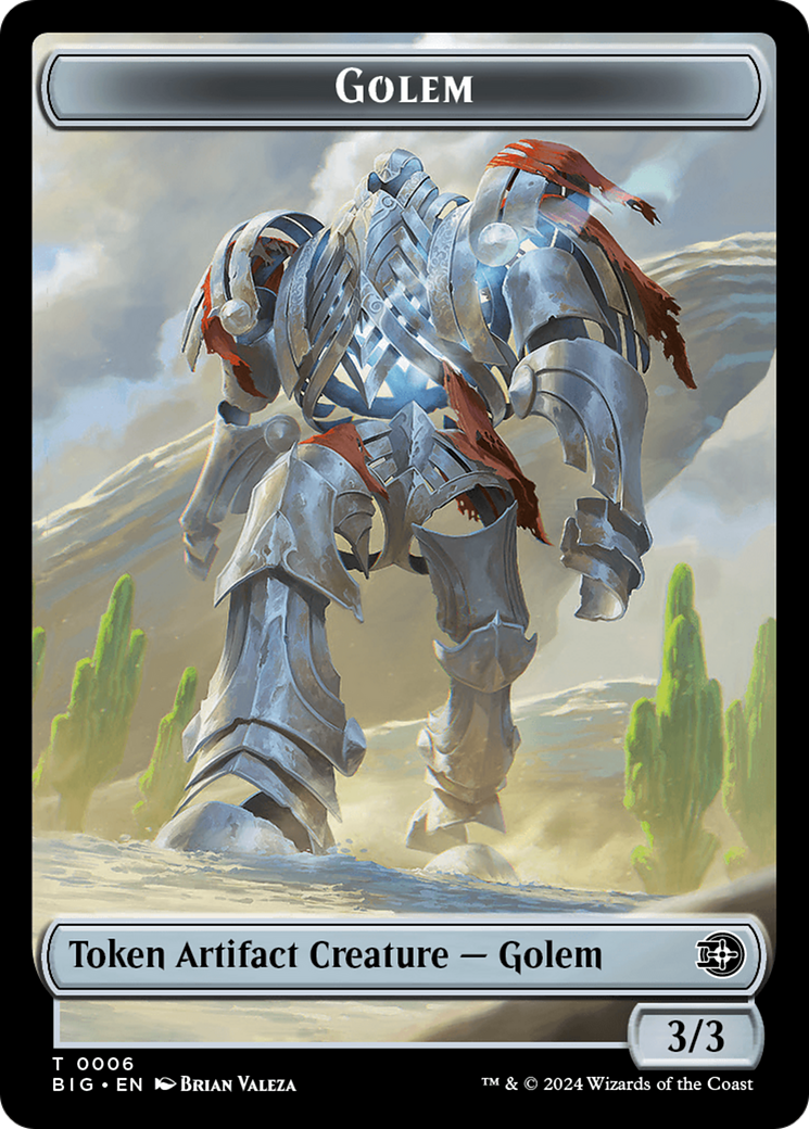 Mercenary // Golem Double-Sided Token [Outlaws of Thunder Junction Tokens] - The Mythic Store | 24h Order Processing