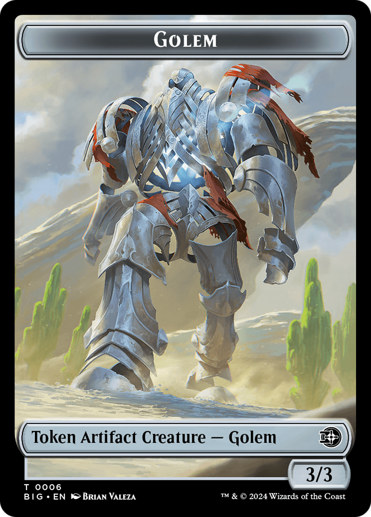 Golem // Plot Double-Sided Token [Outlaws of Thunder Junction: The Big Score Tokens] - The Mythic Store | 24h Order Processing