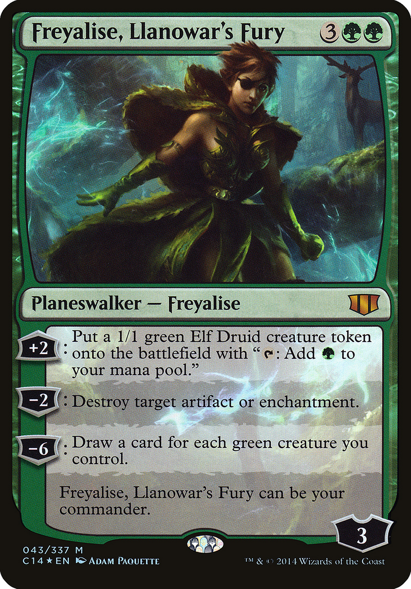Freyalise, Llanowar's Fury (Oversized) [Commander 2014 Oversized] - The Mythic Store | 24h Order Processing