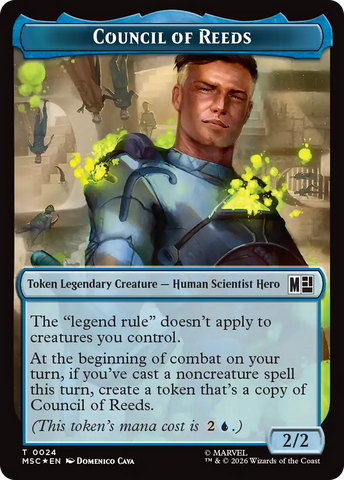 Council of Reeds (024) // Construct (030) Double-Sided Token (Surge Foil) [Marvel Super Heroes Commander Tokens] - The Mythic Store | 24h Order Processing