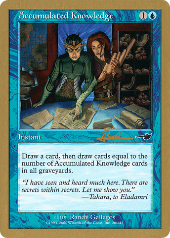 Accumulated Knowledge (Antoine Ruel) [World Championship Decks 2001] - The Mythic Store | 24h Order Processing