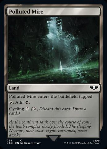 Polluted Mire (Surge Foil) [Warhammer 40,000] - The Mythic Store | 24h Order Processing