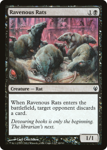 Ravenous Rats [Duel Decks: Izzet vs. Golgari] - The Mythic Store | 24h Order Processing