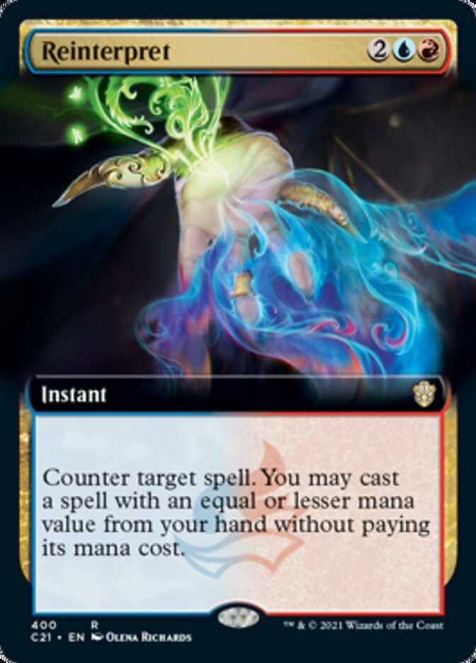 Reinterpret (Extended Art) [Commander 2021] - The Mythic Store | 24h Order Processing