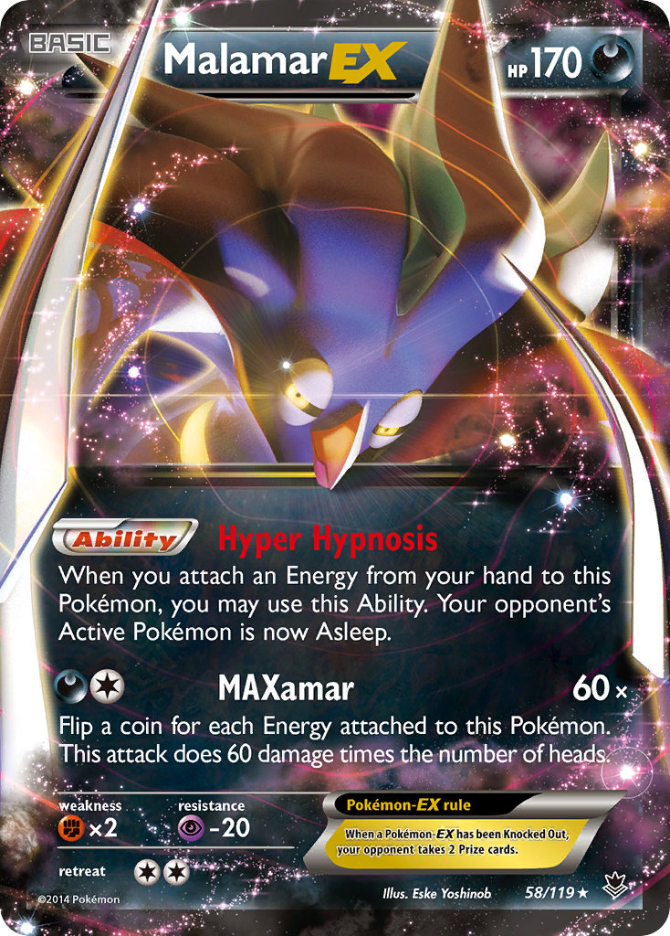 Malamar EX (58/119) [XY: Phantom Forces] - The Mythic Store | 24h Order Processing