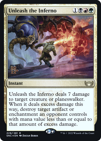 Unleash the Inferno [Streets of New Capenna Prerelease Promos] - The Mythic Store | 24h Order Processing