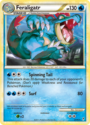 Feraligatr (25/95) [HeartGold & SoulSilver: Call of Legends] - The Mythic Store | 24h Order Processing