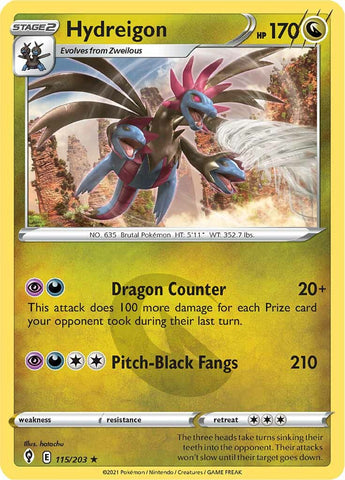 Hydreigon (115/203) [Sword & Shield: Evolving Skies] - The Mythic Store | 24h Order Processing