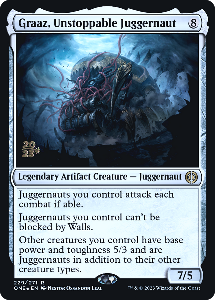 Graaz, Unstoppable Juggernaut [Phyrexia: All Will Be One Prerelease Promos] - The Mythic Store | 24h Order Processing