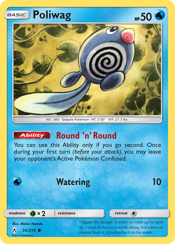 Poliwag (36/214) [Sun & Moon: Unbroken Bonds] - The Mythic Store | 24h Order Processing