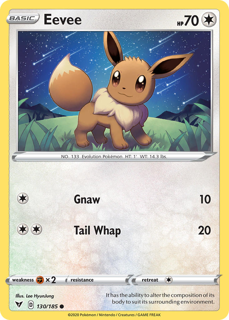 Eevee (130/185) [Sword & Shield: Vivid Voltage] - The Mythic Store | 24h Order Processing