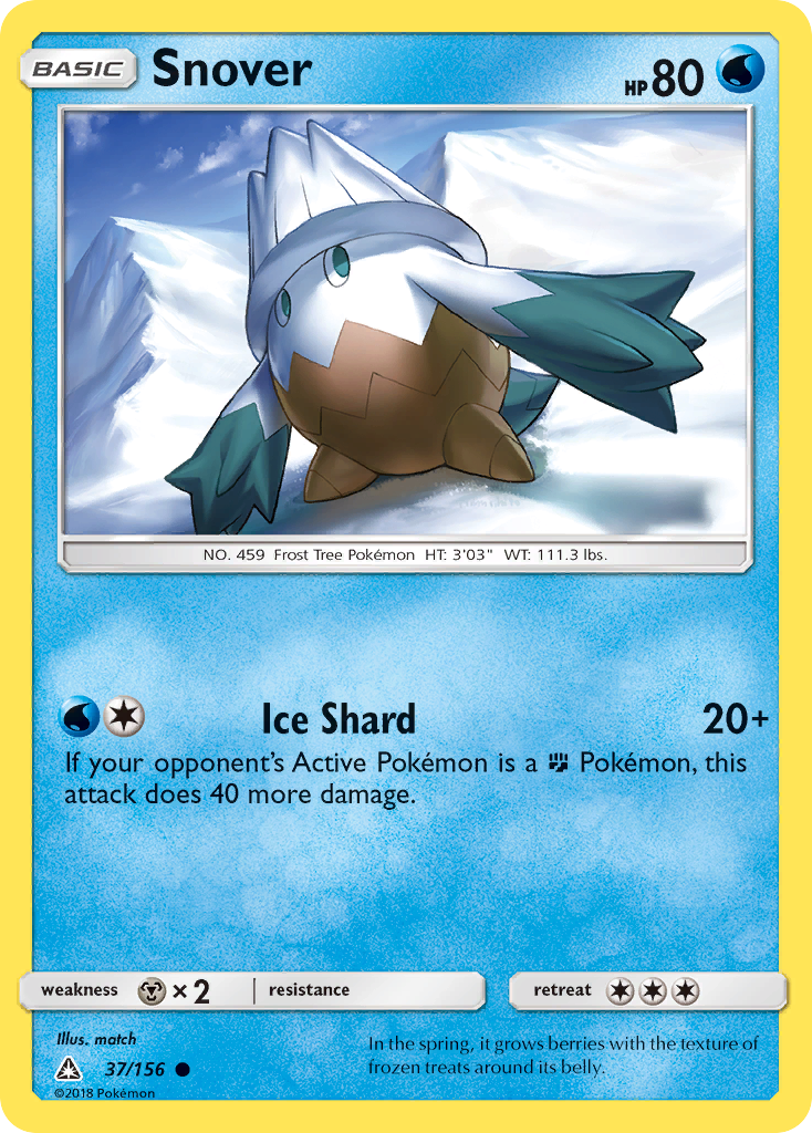 Snover (37/156) [Sun & Moon: Ultra Prism] - The Mythic Store | 24h Order Processing