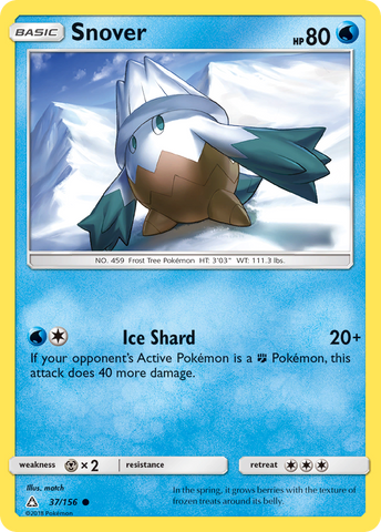 Snover (37/156) [Sun & Moon: Ultra Prism] - The Mythic Store | 24h Order Processing