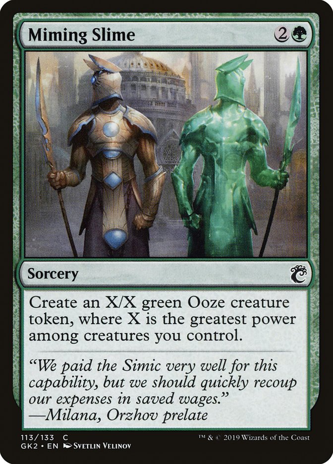 Miming Slime [Ravnica Allegiance Guild Kit] - The Mythic Store | 24h Order Processing