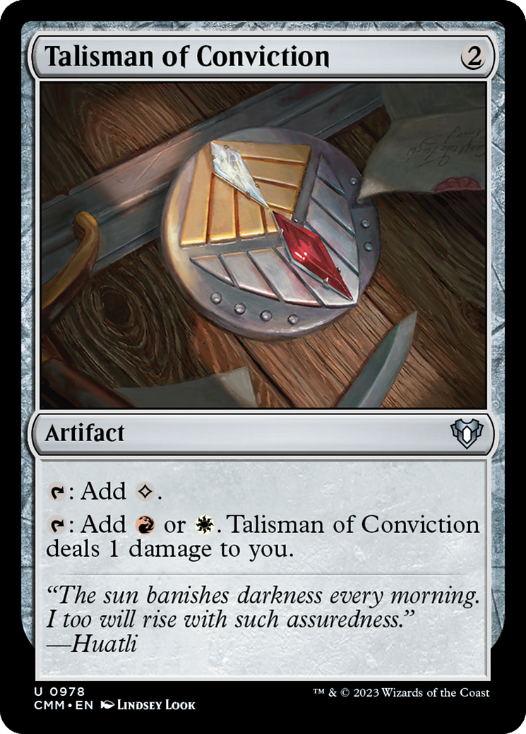 Talisman of Conviction [Commander Masters] - The Mythic Store | 24h Order Processing