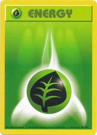 Grass Energy (99/102) [Base Set Shadowless Unlimited] - The Mythic Store | 24h Order Processing