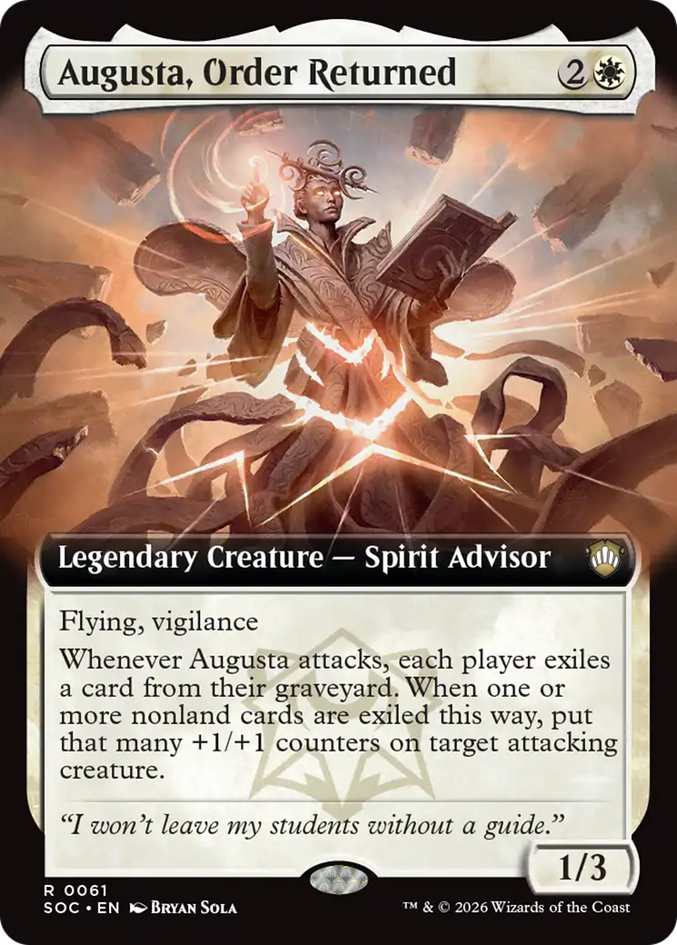 Augusta, Order Returned (Extended Art) [Secrets of Strixhaven Commander] - The Mythic Store | 24h Order Processing