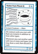 Visitor from Planet Q (2021 Edition) [Mystery Booster Playtest Cards] - The Mythic Store | 24h Order Processing