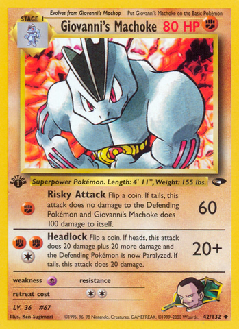 Giovanni's Machoke (42/132) [Gym Challenge 1st Edition] - The Mythic Store | 24h Order Processing