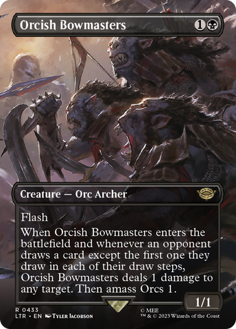 Orcish Bowmasters (Borderless Alternate Art) [The Lord of the Rings: Tales of Middle-Earth] - The Mythic Store | 24h Order Processing