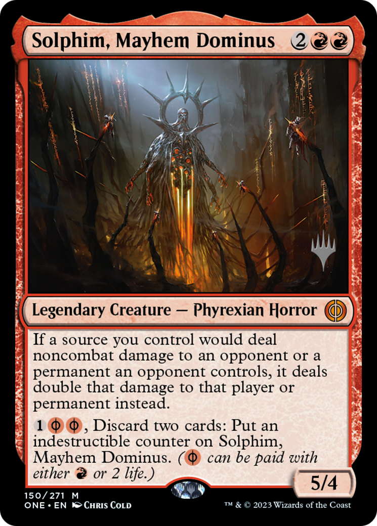 Solphim, Mayhem Dominus (Promo Pack) [Phyrexia: All Will Be One Promos] - The Mythic Store | 24h Order Processing