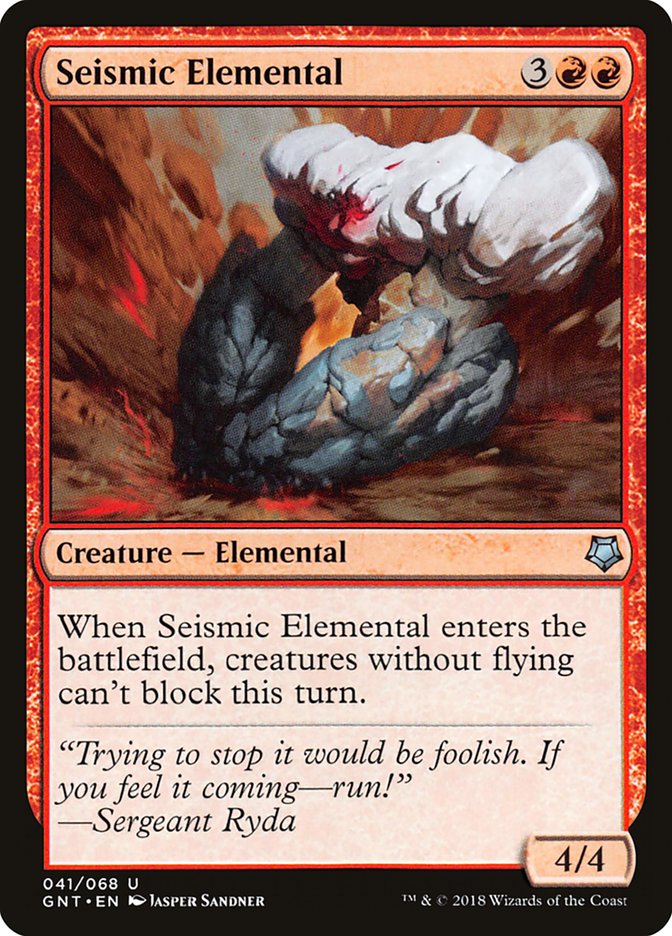 Seismic Elemental [Game Night 2018] - The Mythic Store | 24h Order Processing