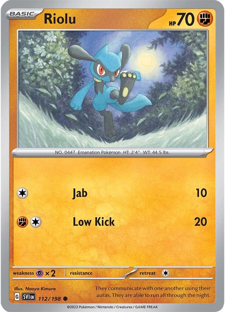Riolu (112/198) [Scarlet & Violet: Base Set] - The Mythic Store | 24h Order Processing