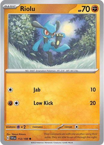 Riolu (112/198) [Scarlet & Violet: Base Set] - The Mythic Store | 24h Order Processing