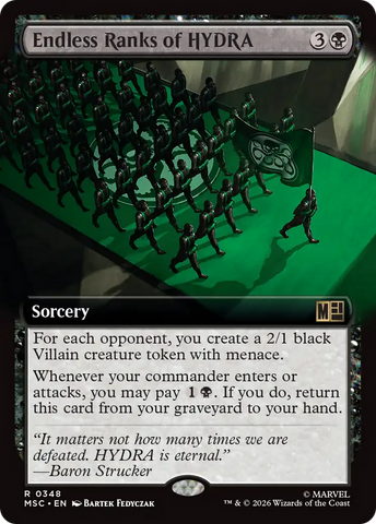 Endless Ranks of HYDRA (Extended Art) [Marvel Super Heroes Commander] - The Mythic Store | 24h Order Processing