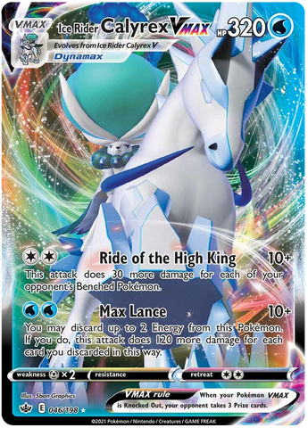 Ice Rider Calyrex VMAX (046/198) [Sword & Shield: Chilling Reign] - The Mythic Store | 24h Order Processing