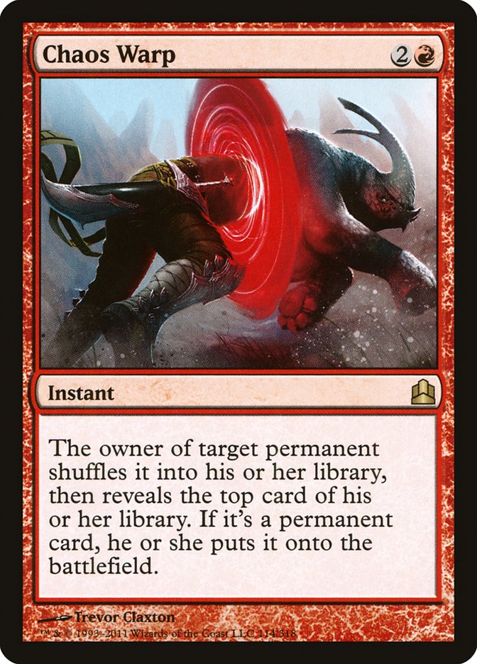 Chaos Warp [Commander 2011] - The Mythic Store | 24h Order Processing