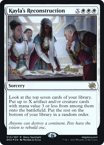 Kayla's Reconstruction [The Brothers' War Prerelease Promos] - The Mythic Store | 24h Order Processing