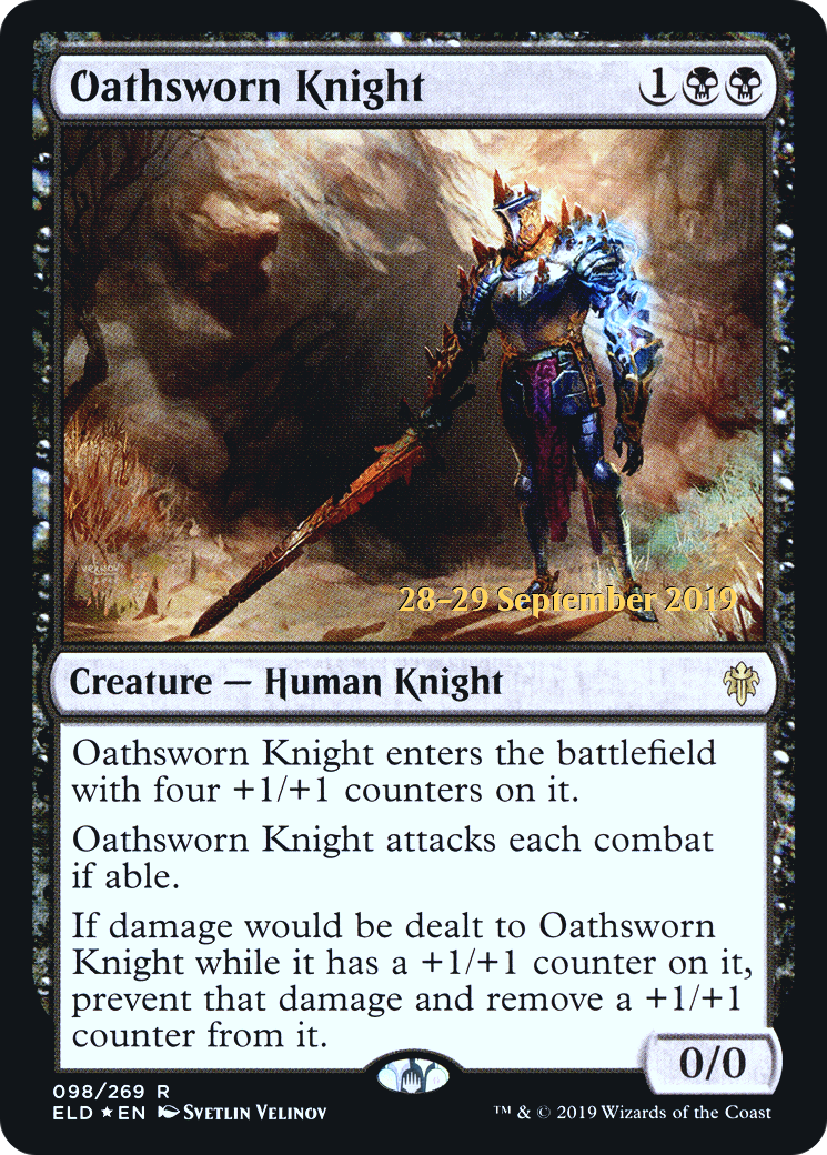 Oathsworn Knight [Throne of Eldraine Prerelease Promos] - The Mythic Store | 24h Order Processing