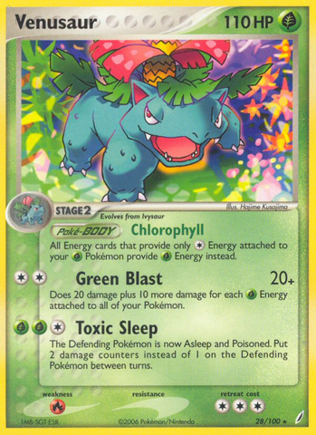 Venusaur (28/100) [EX: Crystal Guardians] - The Mythic Store | 24h Order Processing